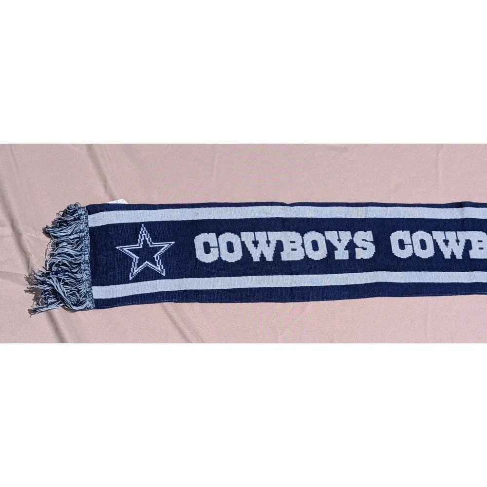 Dallas Cowboys Knit Scarf Warm Fringed Forever Collectibles Authentic Merchandis